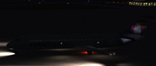 More information about "TFDI 717 Hawaiian2001 night tail lighting"