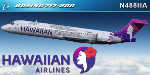 More information about "TFDi Design 717: Hawaiian Airlines N488HA Paint"